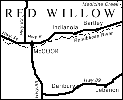 Red Willow County Map